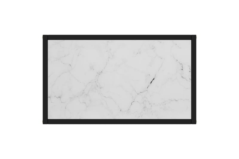 Konsolbord vit 60x35x75 cm härdat glas - Vit - Möbler - Vardagsrum - Soffbord & vardagsrumsbord - Avlastningsbord & konsolbord