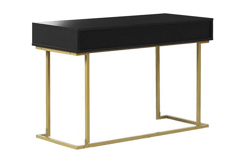 Konsolbord/skrivbord svart/guld WESTPORT - Svart - Hallbord - Bord - Avlastningsbord & konsolbord
