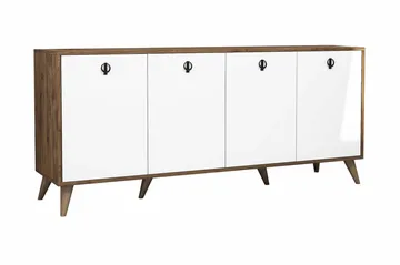 Konsollbord Athodna Konsollbord 180 cm Vit, Mörkbrun