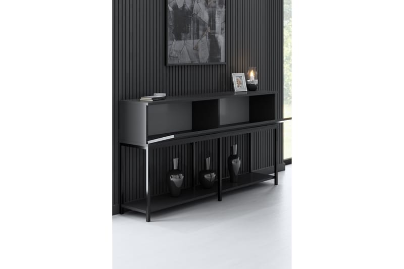 KRISTY Konsollbord 150 cm Grå/Svart - Möbler - Vardagsrum - Soffbord & vardagsrumsbord - Avlastningsbord & konsolbord