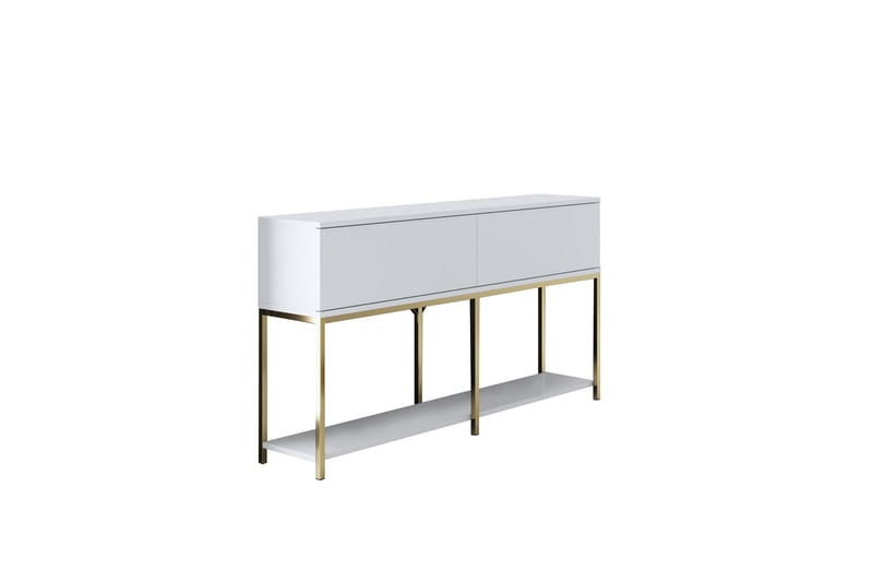 KRISTY Konsollbord 150 cm Vit/Guld - Möbler - Vardagsrum - Soffbord & vardagsrumsbord - Avlastningsbord & konsolbord