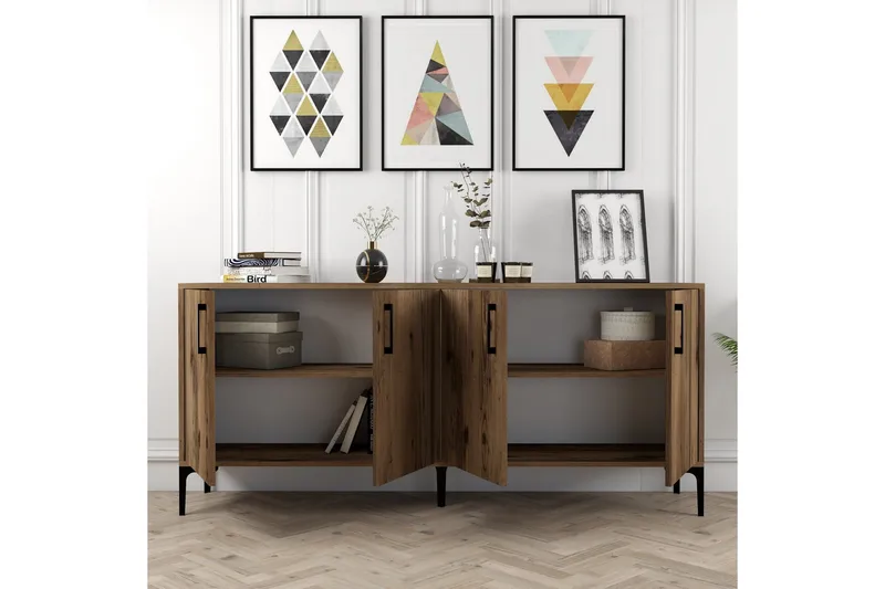 Levents Avlastningsbord 180 cm - Valnöt - Möbler - Vardagsrum - Soffbord & vardagsrumsbord - Avlastningsbord & konsolbord