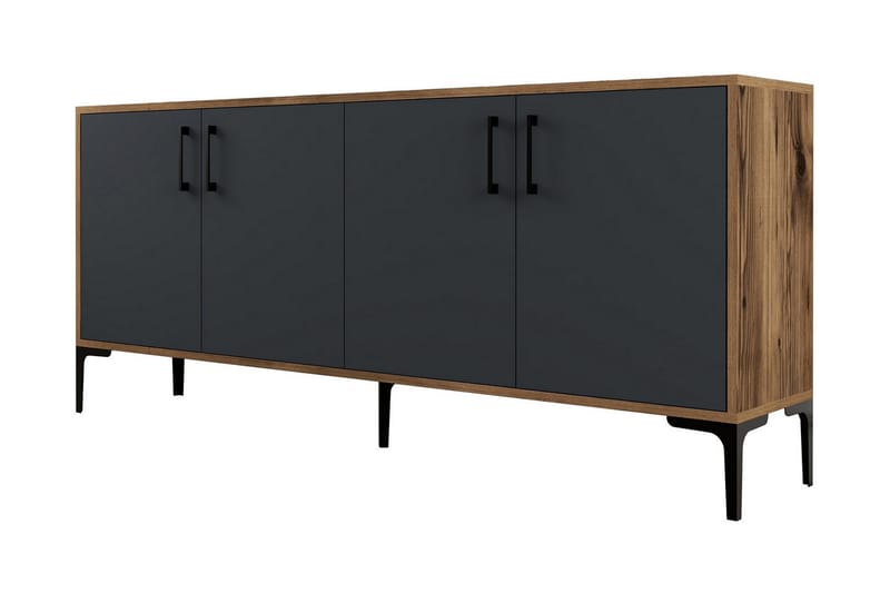 Levents Avlastningsbord 180 cm - Valnöt/Antracit - Möbler - Vardagsrum - Soffbord & vardagsrumsbord - Avlastningsbord & konsolbord