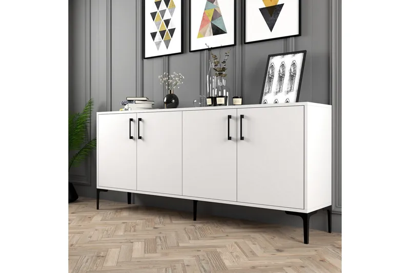 Levents Avlastningsbord 180 cm - Vit - Möbler - Vardagsrum - Soffbord & vardagsrumsbord - Avlastningsbord & konsolbord