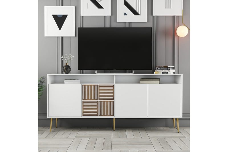 Lissione Konsollbord 180 cm - Guld/Vit - Förvaring - Förvaringsmöbler - Skänkar & sideboards