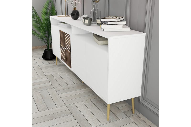 Lissione Konsollbord 180 cm - Guld/Vit - Förvaring - Förvaringsmöbler - Skänkar & sideboards