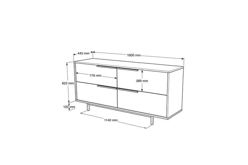 Liyakat Konsollbord 160 cm Ek - Möbler - Vardagsrum - Soffbord & vardagsrumsbord - Avlastningsbord & konsolbord