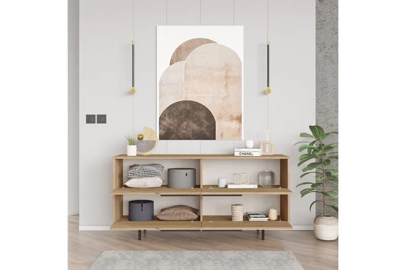 Liyakat Konsollbord 160 cm - Valnöt - Förvaring - Förvaringsmöbler - Byrå