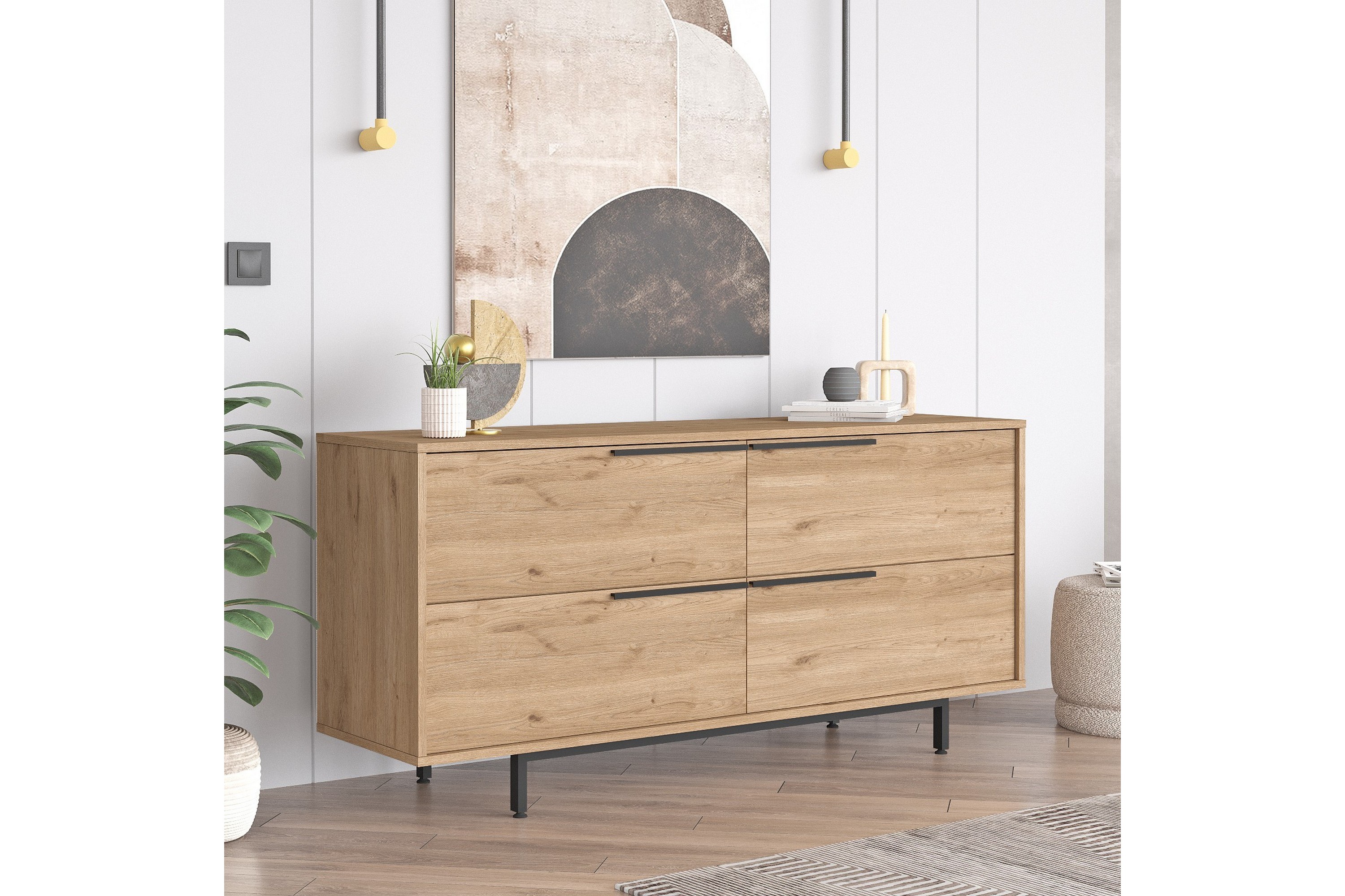 liyakat konsollbord 160 cm valnöt -