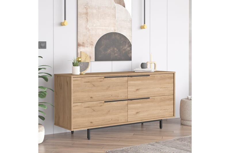 Liyakat Konsollbord 160 cm Valnöt - Möbler - Vardagsrum - Soffbord & vardagsrumsbord - Avlastningsbord & konsolbord