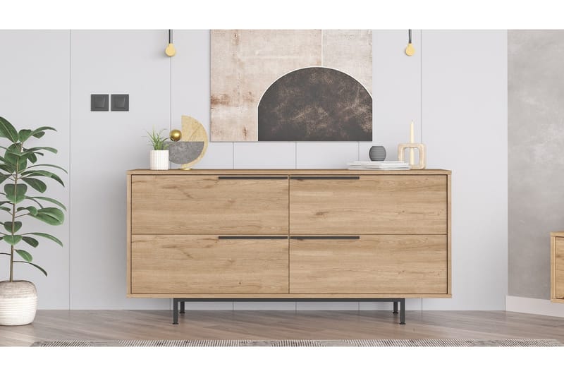 Liyakat Konsollbord 160 cm - Valnöt - Möbler - Vardagsrum - Soffbord & vardagsrumsbord - Avlastningsbord & konsolbord