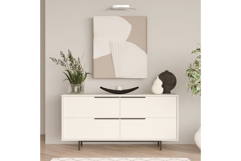 Liyakat Konsollbord 160 cm Vit - Möbler - Vardagsrum - Soffbord & vardagsrumsbord - Avlastningsbord & konsolbord