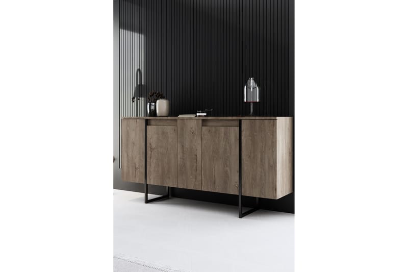 Luxe Konsollbord 160 cm Brun/Svart - Möbler - Vardagsrum - Soffbord & vardagsrumsbord - Avlastningsbord & konsolbord
