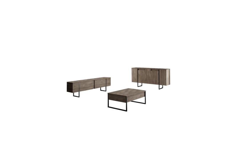 Luxe Konsollbord 160 cm Brun/Svart - Möbler - Vardagsrum - Soffbord & vardagsrumsbord - Avlastningsbord & konsolbord