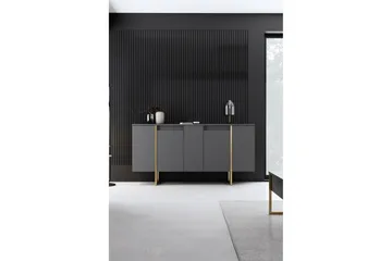 Luxe Konsollbord 160 cm - Grå/Guld - Förvaring - Förvaringsmöbler - Skänkar & sideboards