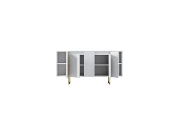 Luxe Konsollbord 160 cm - Vit/Guld - Förvaring - Förvaringsmöbler - Skänkar & sideboards