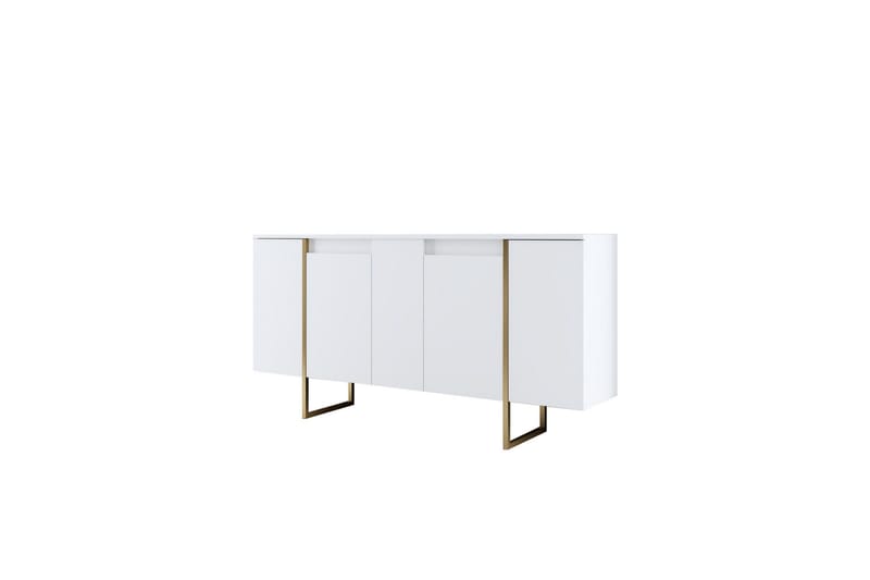 Luxe Konsollbord 160 cm - Vit/Guld - Förvaring - Förvaringsmöbler - Skänkar & sideboards