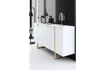 Luxe Konsollbord 160 cm - Vit/Guld - Förvaring - Förvaringsmöbler - Skänkar & sideboards