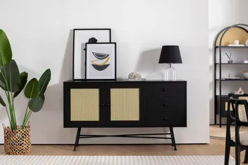 Makwana Konsollbord 160 cm - Svart - Förvaring - Förvaringsmöbler - Skänkar & sideboards