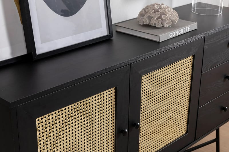 Makwana Konsollbord 160 cm - Svart - Förvaring - Förvaringsmöbler - Skänkar & sideboards