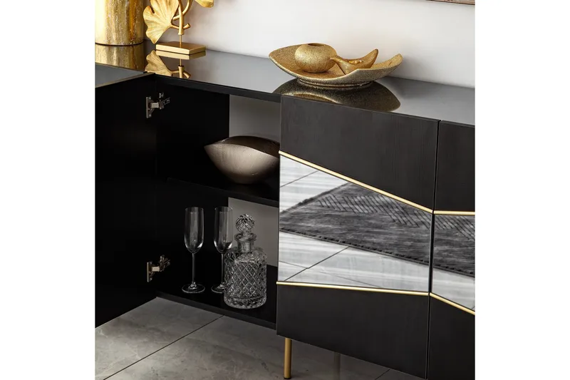 Mami Konsollbord 180 cm - Svart - Förvaring - Förvaringsmöbler - Skänkar & sideboards