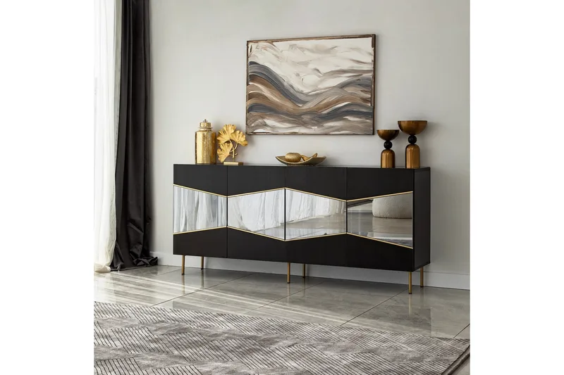 Mami Konsollbord 180 cm - Svart - Förvaring - Förvaringsmöbler - Skänkar & sideboards