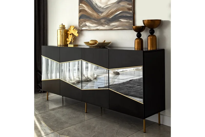 Mami Konsollbord 180 cm - Svart - Förvaring - Förvaringsmöbler - Skänkar & sideboards