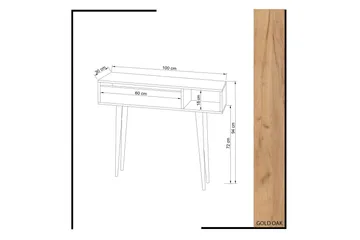 Mod Design Avlastningsbord - Ek/Vit - Möbler - Vardagsrum - Soffbord & vardagsrumsbord - Avlastningsbord & konsolbord