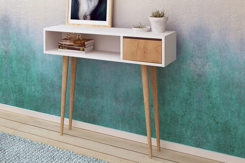 Mod Design Avlastningsbord - Trä/Vit - Möbler - Vardagsrum - Soffbord & vardagsrumsbord - Avlastningsbord & konsolbord