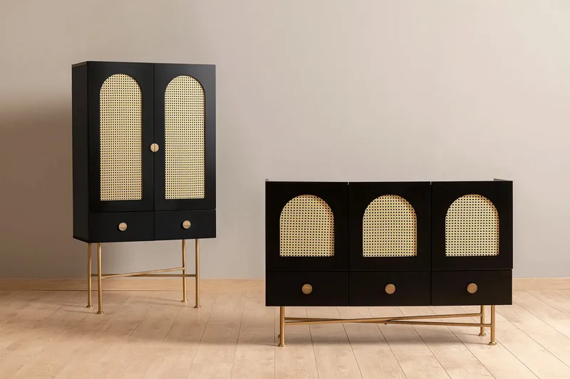 Munny Konsollbord 123 cm - Svart - Förvaring - Förvaringsmöbler - Skänkar & sideboards