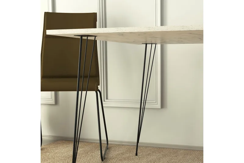 Murtwell Bord 90 cm - Svart/Vit - Möbler - Vardagsrum - Soffbord & vardagsrumsbord - Avlastningsbord & konsolbord