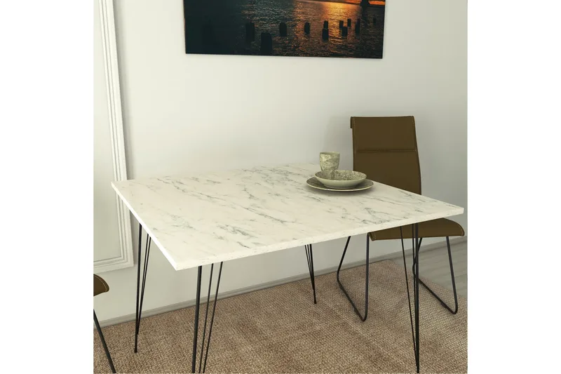 Murtwell Bord 90 cm - Svart/Vit - Möbler - Vardagsrum - Soffbord & vardagsrumsbord - Avlastningsbord & konsolbord