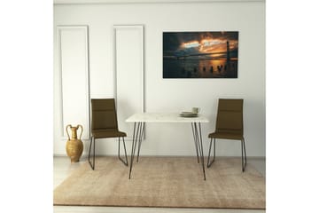 Murtwell Bord 90 cm - Svart/Vit - Möbler - Matplats - Matbord & köksbord