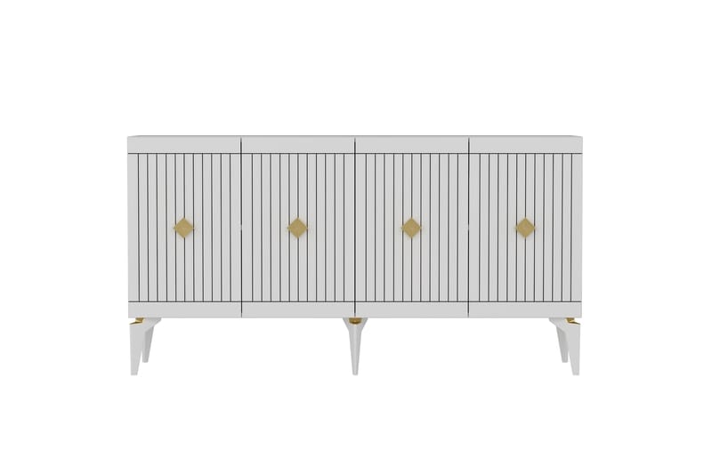 Naruyuki Konsollbord 150 cm Guld/Vit - Möbler - Vardagsrum - Soffbord & vardagsrumsbord - Avlastningsbord & konsolbord