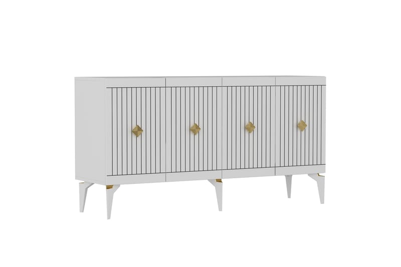 Naruyuki Konsollbord 150 cm Guld/Vit - Möbler - Vardagsrum - Soffbord & vardagsrumsbord - Avlastningsbord & konsolbord