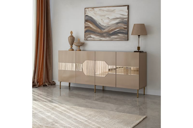 OZZERO Konsollbord 180 cm Brons - Möbler - Vardagsrum - Soffbord & vardagsrumsbord - Avlastningsbord & konsolbord