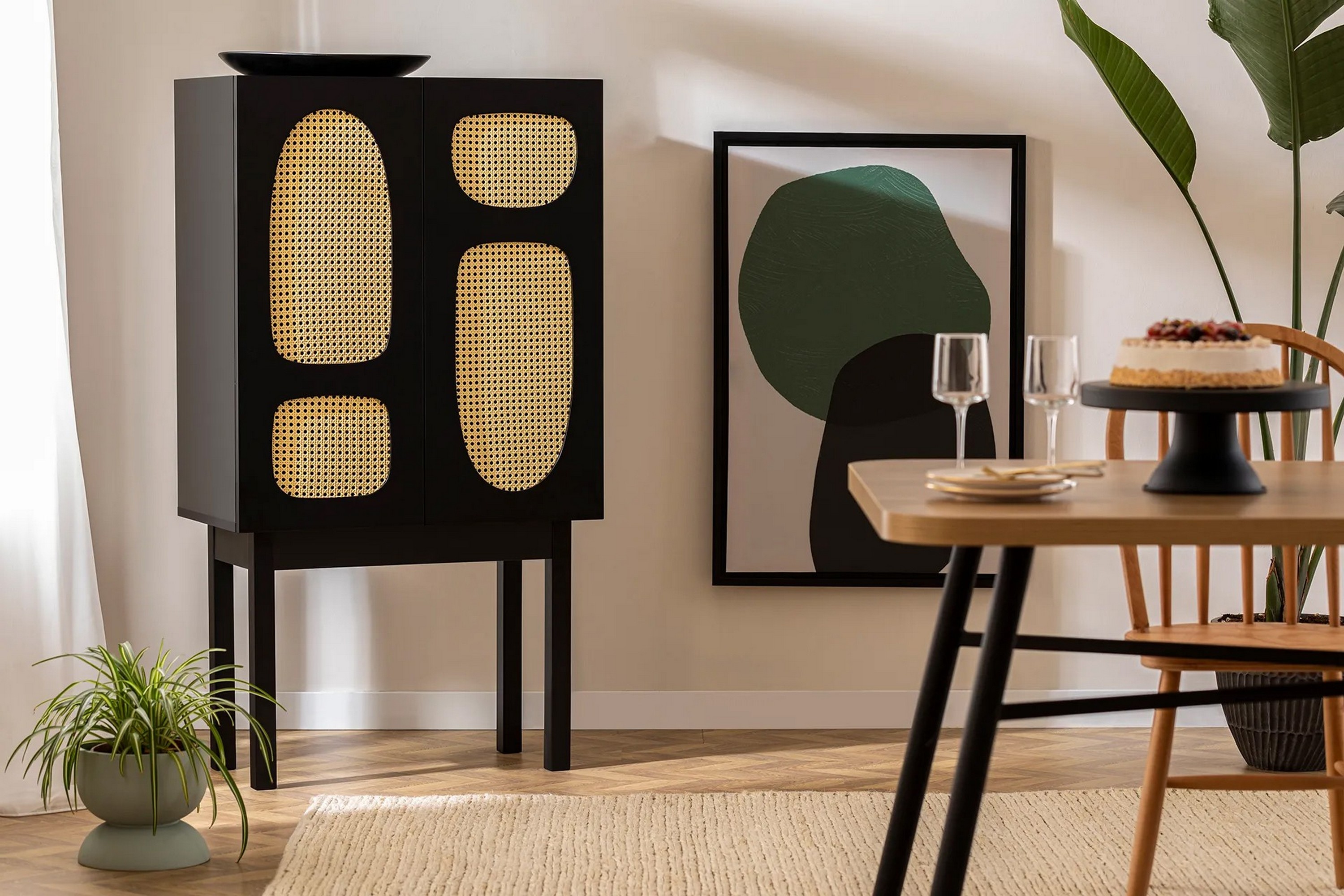 paro konsollbord 75 cm svart -