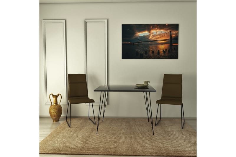 REITA Bord 90 cm Svart/Vit - Möbler - Vardagsrum - Soffbord & vardagsrumsbord - Avlastningsbord & konsolbord