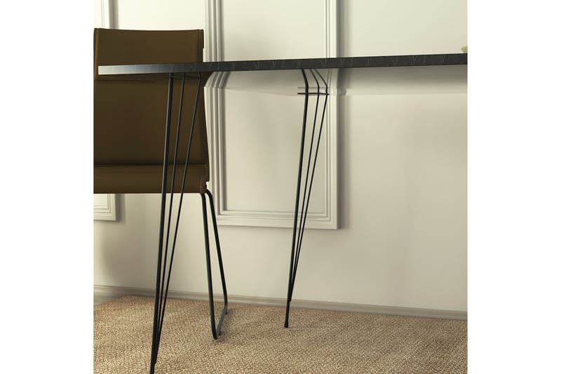 REITA Bord 90 cm Svart/Vit - Möbler - Vardagsrum - Soffbord & vardagsrumsbord - Avlastningsbord & konsolbord