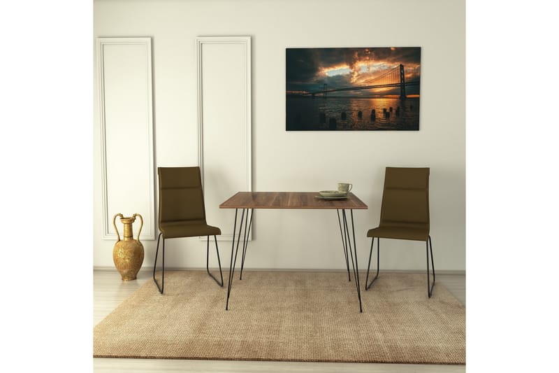 REITA Bord 90 cm Valnöt - Möbler - Vardagsrum - Soffbord & vardagsrumsbord - Avlastningsbord & konsolbord
