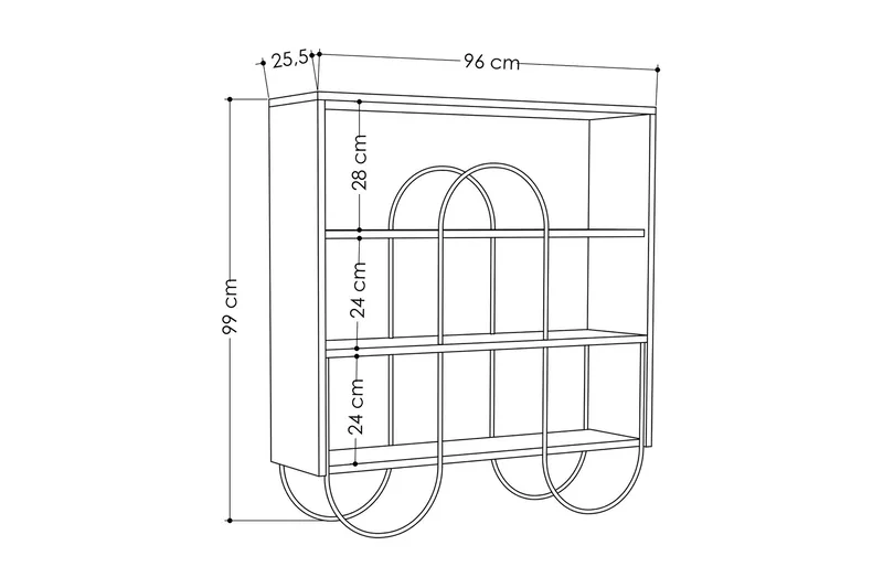 Riskalen Konsolbord - Vit - Möbler - Vardagsrum - Soffbord & vardagsrumsbord - Avlastningsbord & konsolbord
