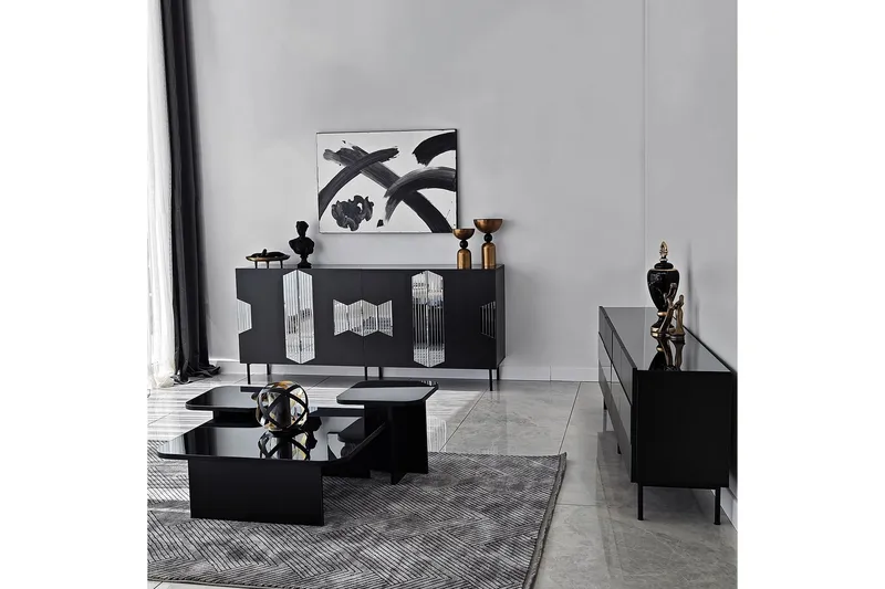 Seyring Konsollbord 180 cm - Svart - Förvaring - Förvaringsmöbler - Skänkar & sideboards