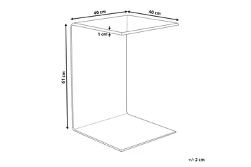 Solney Sidobord Transparent - Transparent - Möbler - Vardagsrum - Soffbord & vardagsrumsbord - Sidobord & lampbord