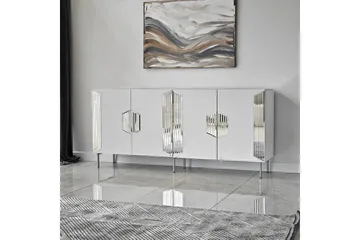 Stedum Konsollbord 180 cm - Vit/Silver - Förvaring - Förvaringsmöbler - Skänkar & sideboards