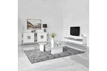 Stedum Konsollbord 180 cm - Vit/Silver - Förvaring - Förvaringsmöbler - Skänkar & sideboards