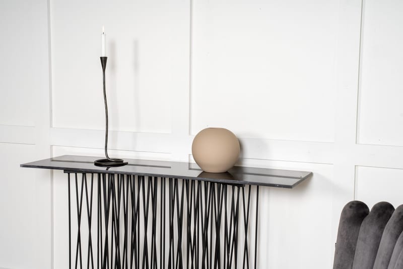 Stone Avlastningsbord 130 cm - Svart - Möbler - Vardagsrum - Soffbord & vardagsrumsbord - Avlastningsbord & konsolbord