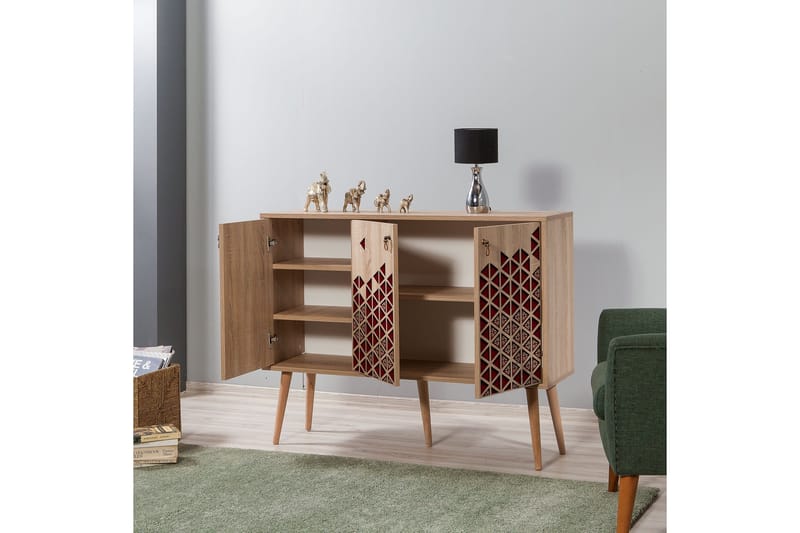 Vellavie Skänk Dekor - Brun/Röd - Förvaring - Förvaringsmöbler - Skänkar & sideboards