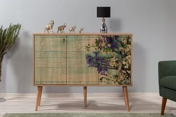 Vellavie Skänk Körsbärsblom - Brun/Grön - Förvaring - Förvaringsmöbler - Skänkar & sideboards