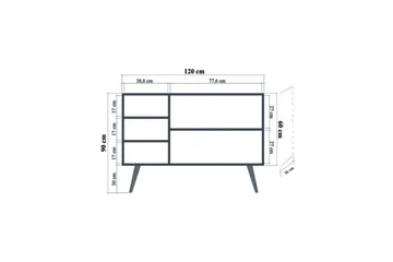 Vellavie Skänk Panel - Ek - Förvaring - Förvaringsmöbler - Skänkar & sideboards