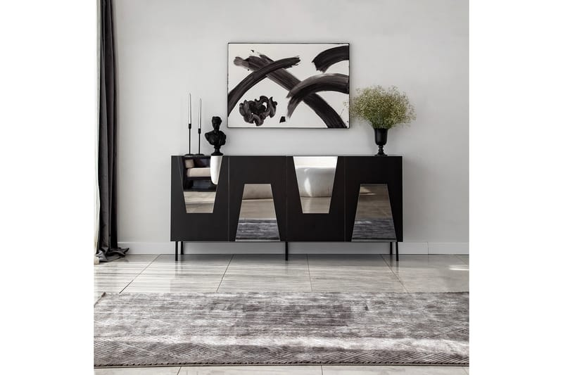 VIGONZA Konsollbord 180 cm Svart - Möbler - Vardagsrum - Soffbord & vardagsrumsbord - Avlastningsbord & konsolbord